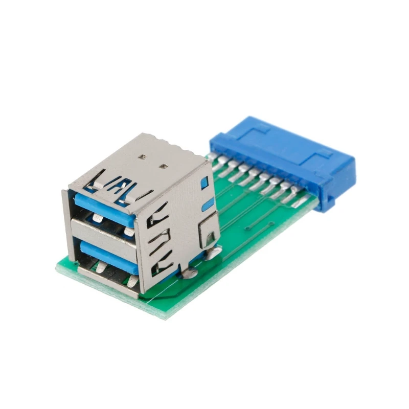 

Internal 20Pin To 2 USB 3.0 A Female Adapter Converter PCB Board Card Extender