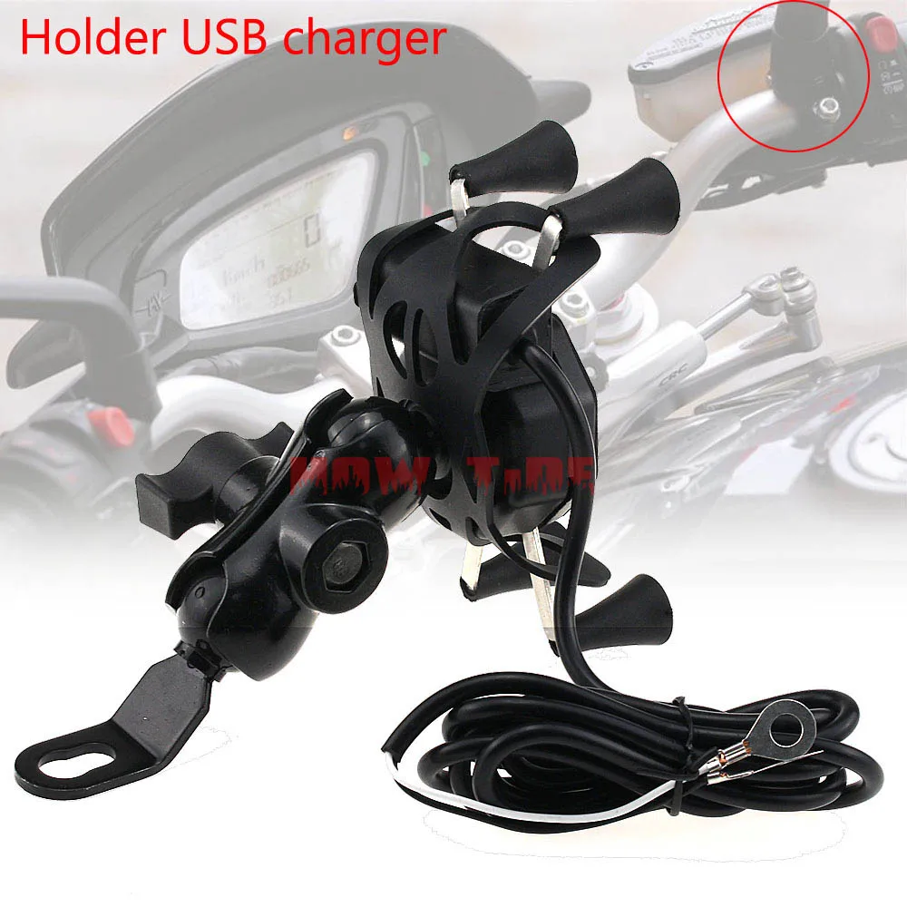 Применимо к KAWASAKI Z800 Z750 Z1000 Z1000SX Z1000 SX Z 800 750 1000 gps-навигатор для мотоцикла зажим для мобильного телефона - Цвет: USB-1