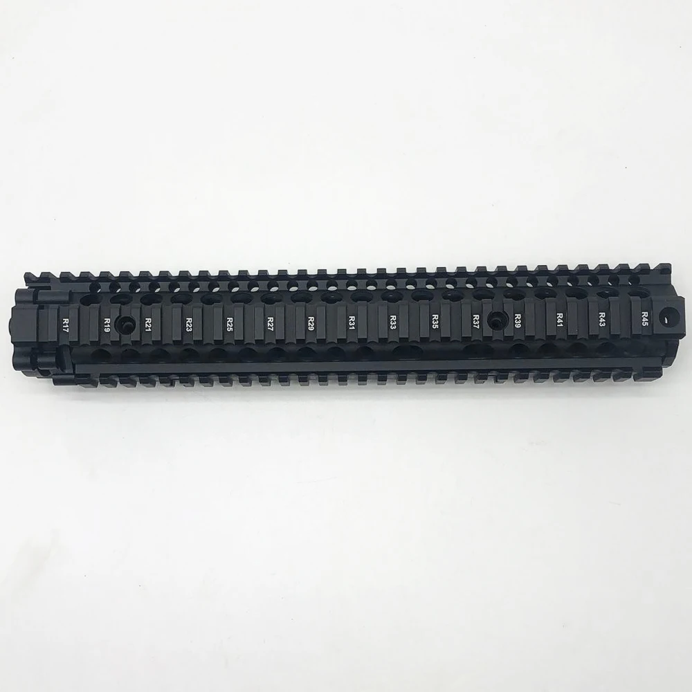 Черная анодированная 12 7 дюйма MK18 RISII Quad Handguard Rail Split две части ручная защита из
