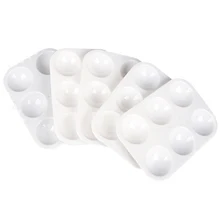 25 шт. палитра красок акварельные поддоны пигментные краски инструмент профессиональные Художественные товары для рукоделия макияж прямоугольный поднос 6 хорошо