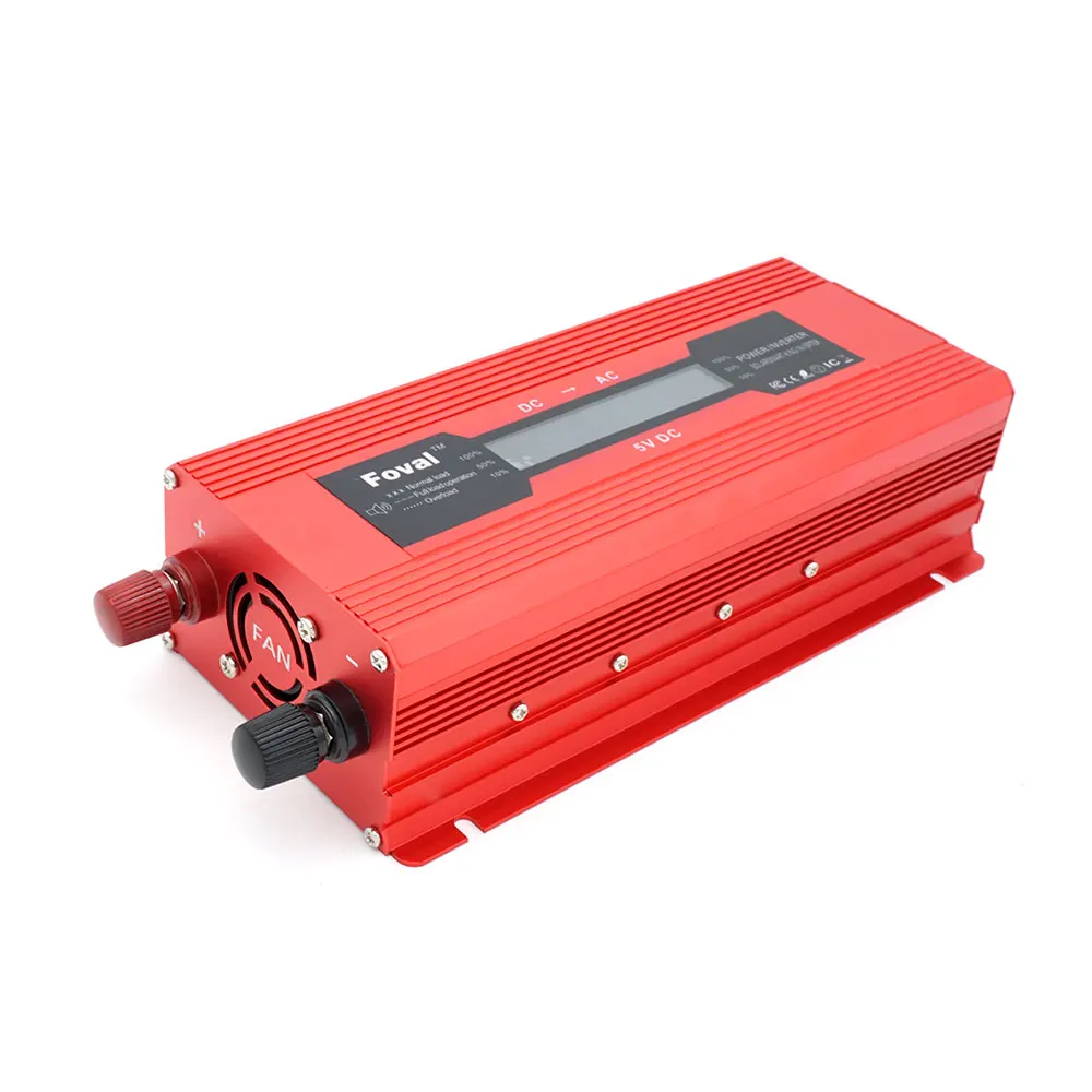 Vehemo DC12V к AC110V/220 В конвертер авто Инвертор солнечной энергии инвертор открытый портативный адаптер алюминиевый сплав автомобильный инвертор