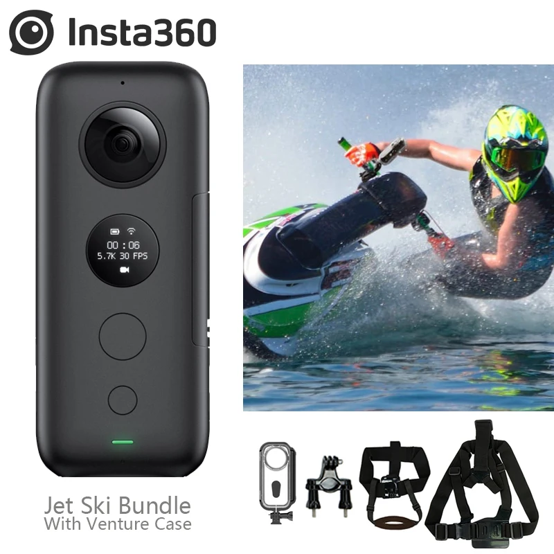 Insta360 ONE X 18MP 5,7 K фото экшн-камера с поддержкой Wi-Fi kiteboard, чехол для Гидроцикла