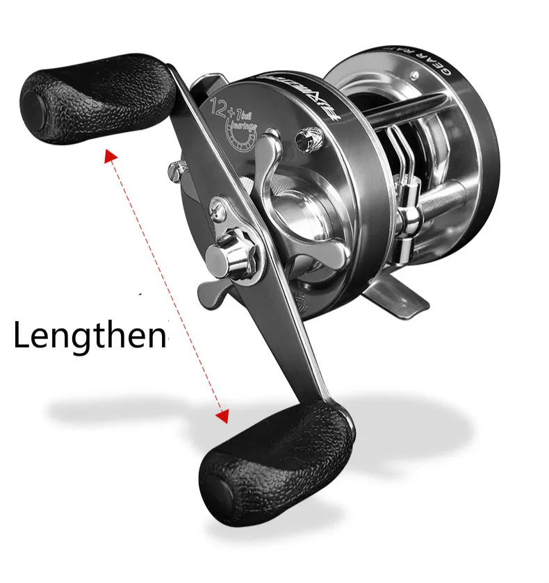 Carretel de Pesca Distante do Rolamento de Esferas Carretilha de Pesca 12 + 1 Tambor Elenco Âncora Roda Baitcast Carretel Corrico 4000s 5000s 8 Cheap Carretilhas de pesca