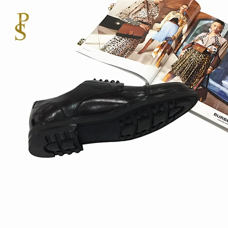 Импортная Мужская обувь с кожаной подошвой; Высококачественная кожаная обувь для мужчин