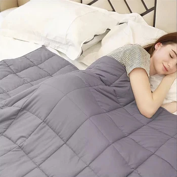 

100% Cotton Weighted Blanket Gravity Duvet Blanket Sleep Aid Pressure Comforter Sleep Quilt weighting blanket