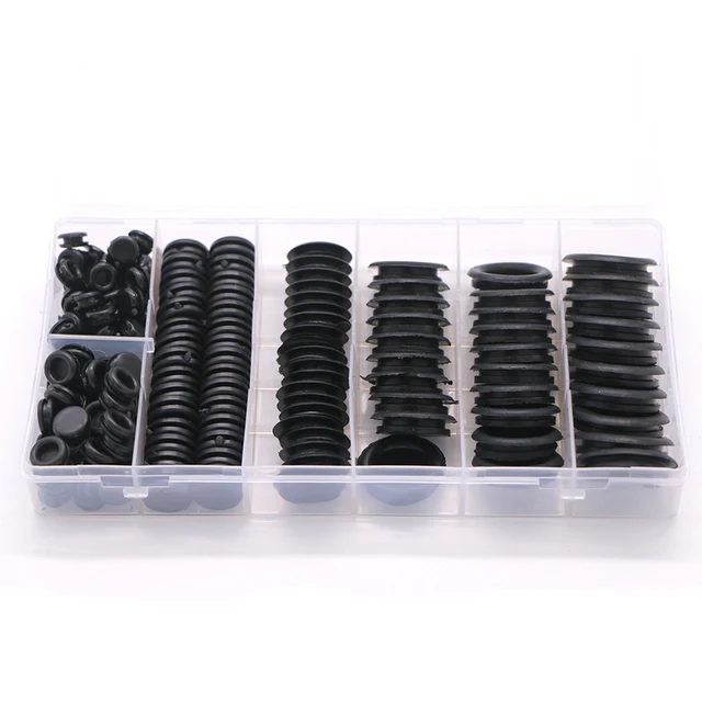 Set 170 Passacavo In Gomma - 7 Dimensioni Per Protezione Cavi, Guarnizioni Spina - Foto 5