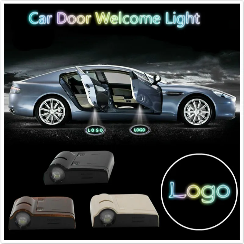 

JURUS Wireless Led Projector Lights For Car Door Light Logo Laser Ghost Shadow For Volvo For Dodge For Peugeot Auto Backlight