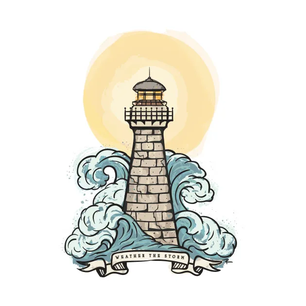 1 шт. Классических с изображением маяка и моря морская наклейка в стиле граффити