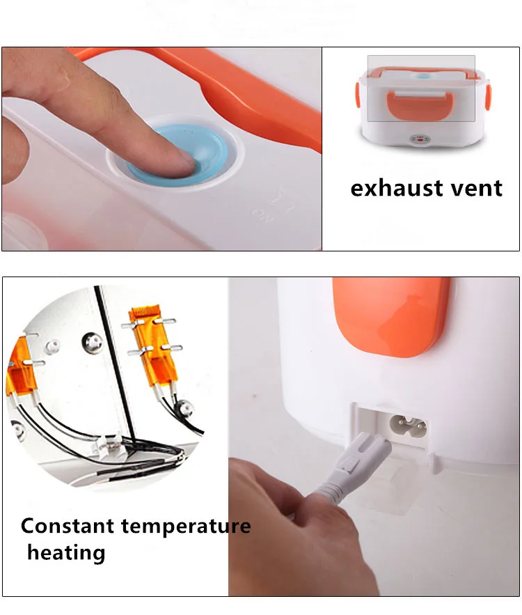 Электрический Подогрев еды, Ланч-бокс, машина 12 В/110 В/220 В, Электрический нагрев, Ланч-бокс es Bento box, подогреватель еды, ланчбокс для риса, еды