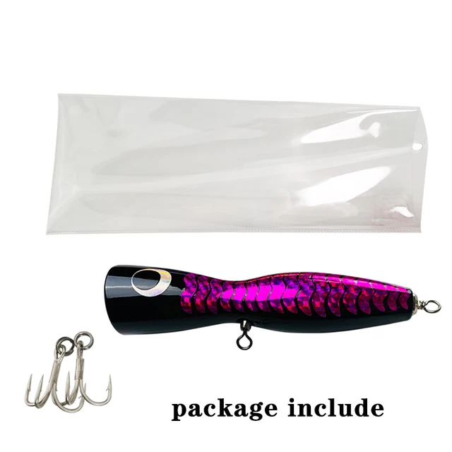 65g90g120g140g Trolling Wood Stickbait Pencil Popper Tuna Boat Fishing Lure Topwater Long Casting Wobbler Carp Artificial Leurre 24