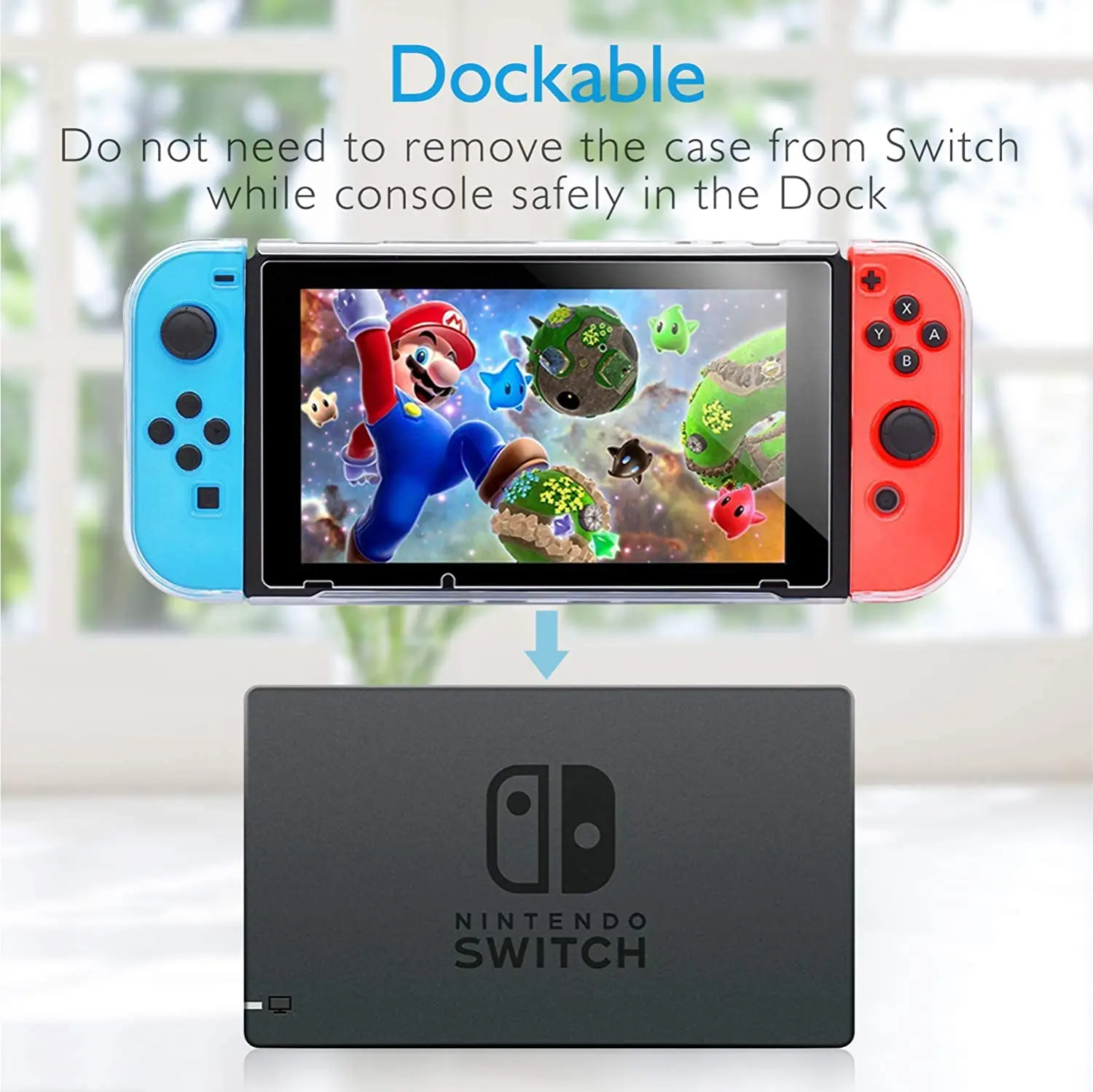 caso do interruptor de heystop para nintendo switch caso dockable com protetor de capa protetora para nintendo switch temperado