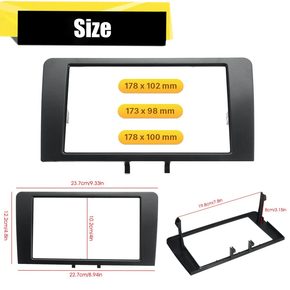 LONGSHI Двойной Дин Радио фасции панель Адаптер рамка стерео пластина Накладка для Audi A3 8P модель 2003-2012, 2din