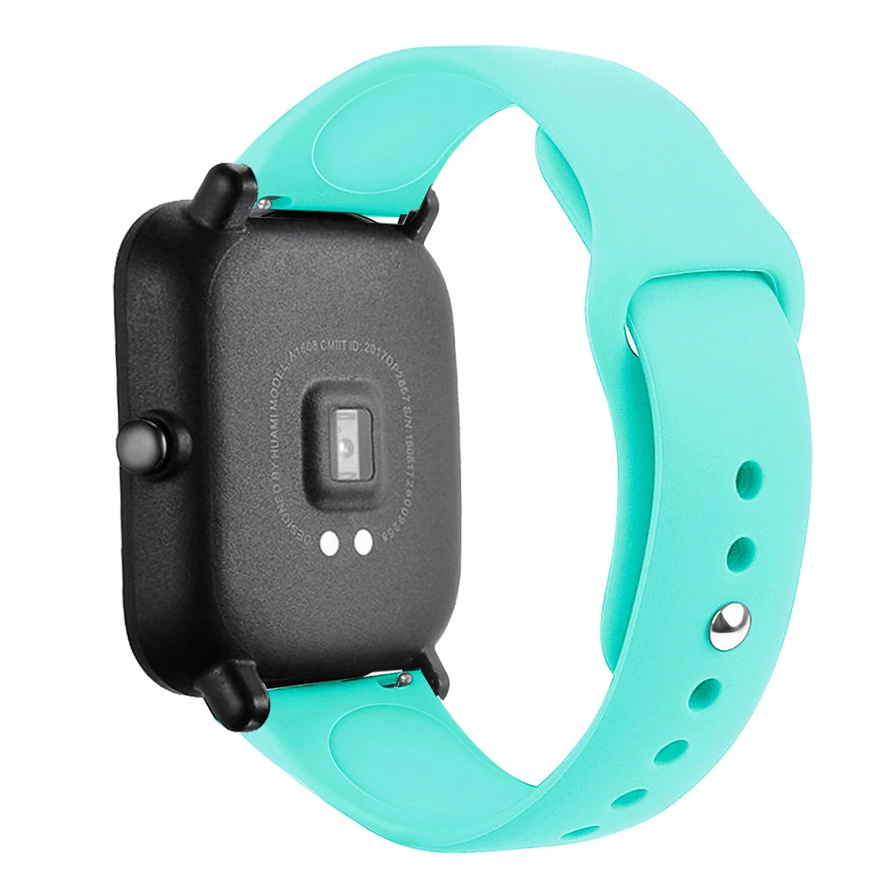Силиконовый ремешок для часов Ремешок для Huami Amazfit Bip Youth/GTR 42 мм ремешок для часов 20 мм для samsung gear S2 классический браслет