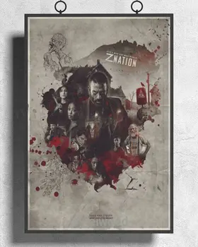 

H271 Z Nation Zombies Blood Season 1 2 3 USA TV Show Wall Sticker Silk Poster Art Home Decoration Christmas gift