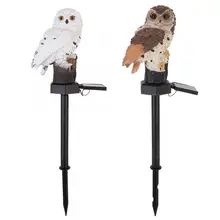 Садовая Сова солнечные светодиодные фонари для сада Газон Орнамент водонепроницаемый уличный дворовый садовый светильник Декор садовый фонарь длительный срок