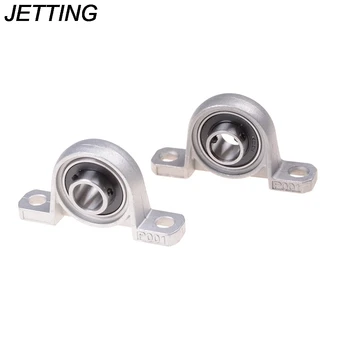 

JETTING 2pcs Zinc Alloy Auto Self Adjust Center DIY CNC Ball Bearing Roulement 12mm Pillow Block Bearings Flange