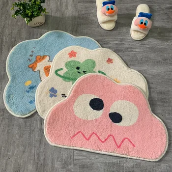 

Soft Bath Mat Water Absorption Bathroom Carpet Rug Bathroom Mat Home Living Room Kitchen Door Floor Mat for Toilet Non-slip rugs