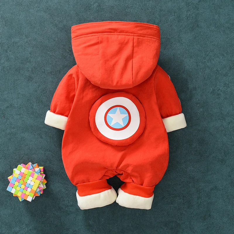 

Infant Autumn And Winter Clothes Coat Thick Men And Women Baby Net Red Cute Super Meng Set Onesie Outer Wear BABY'S FIRST Month