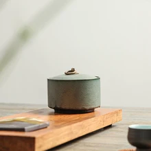 Влагостойкая чайная печать керамический горшок металлическая крышка кофейные бобы конфеты печенье коллекция резервуар для хранения кухонное украшение для хранения