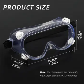 

Splash Safety Goggles Anti-Dust Droplets Saliva Protection Anti-Fog Eye Cover K4UA
