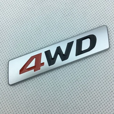 red 4 20X 3D матовый металл Стикеры 4WD Эмблема 4X4 переводная картинка автомобильный Стайлинг для Honda Civic CRV соглашение Защитные чехлы для сидений, сшитые специально для Suzuki Grand Vitara Swift SX4 - Название цвета: red 4