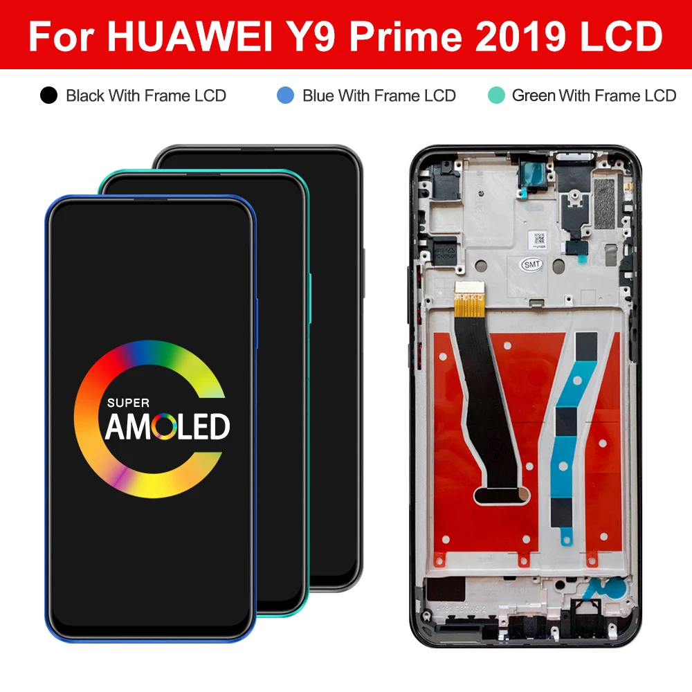 6.59'' For Huawei Y9 Prime 2019 / Huawei P Smart Z LCD Display For Honor 9X (Global) STK-LX1 Touch Screen Digitizer Assembly