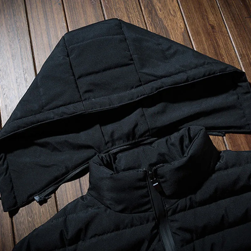 Хлопковая куртка размера плюс 5XL-9XL Зимняя Толстая теплая мешковатая ветровка мужская черная парка повседневная классическая брендовая мужская куртка пальто