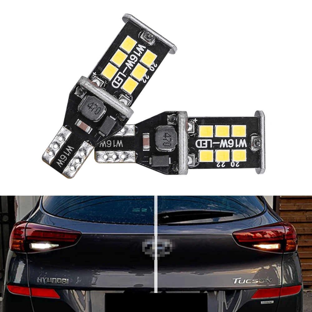 2x921 912 T15 W16W Ксеноновые белые 15 SMD светодиодный ные лампы резервная задняя фара для