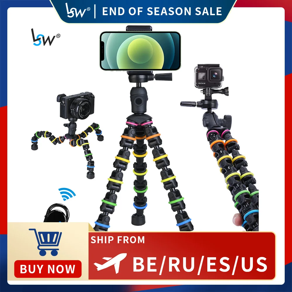 Универсальный штатив для телефона гибкий мини-штатив-Осьминог с дистанционным