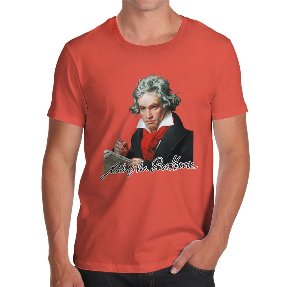 

Men's Beethoven Autograph Historical Print T-Shirt 32nd 30th 40th 50th Birthday Tee Shirt