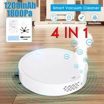 

JM8028 Robot Vacuum Cleaner 1800Pa Poweful 4 in 1 Pet Hair Home Dry Wet Mopping Disinfect Easy Cleaning Robot
