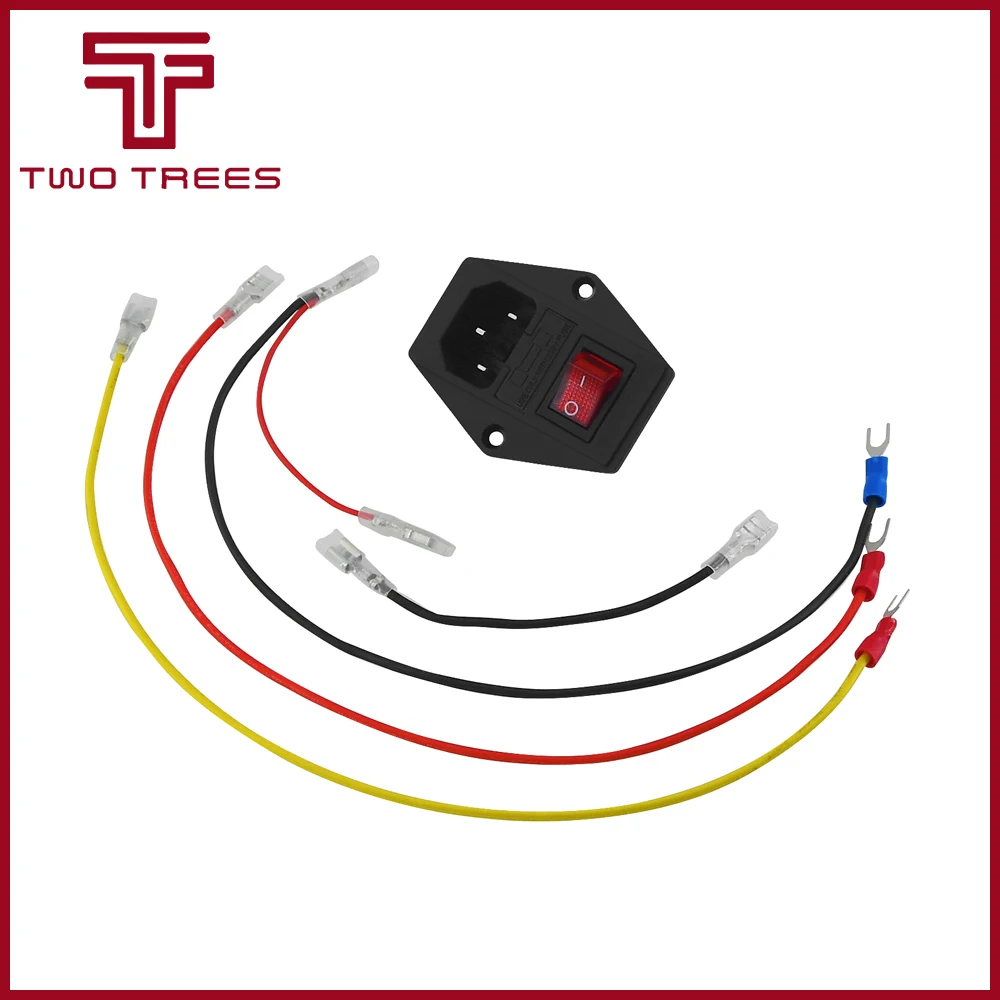 Детали для 3d принтера 220 В/110 В 6А выключатель питания с предохранителем для 3d принтера DIY аксессуары для 3d принтера