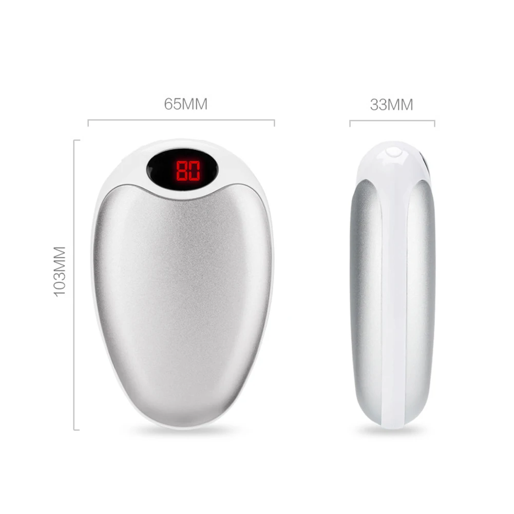 ABS домашний обогреватель power Bank дорожный миниатюрный крючок для рыбалки USB перезаряжаемый карманный цифровой дисплей грелка для рук зимний подарок Электрический милый