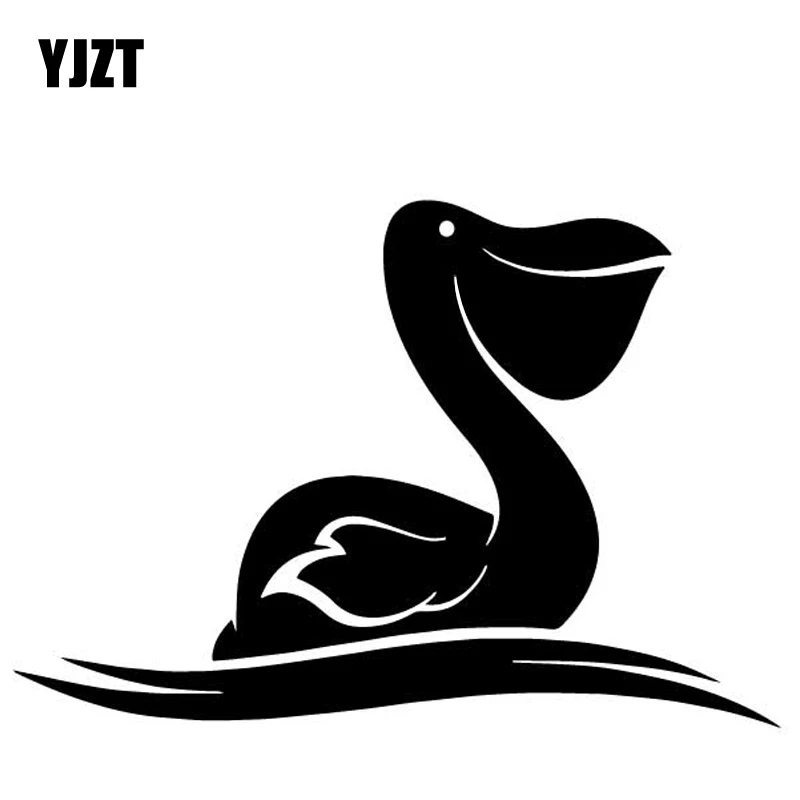 

YJZT 16.3CM*11.2CM Cormorant Decor Pattern Vinyl Decal Car Trunk Car Stickers Black/Silver C4-2520