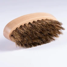 Мужская щетка для бороды овальная бамбуковая ручка очищающие щетки для бритья парикмахерские товары
