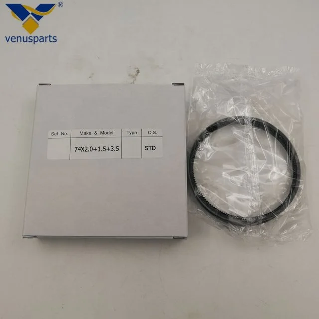 

5-12121-031-0 Piston Ring Set 74mm For 3KC1 Forklift Engine Parts