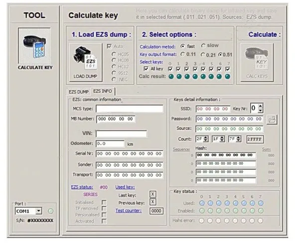 Низкая стоимость MB дамп ключ генератор от EIS SKC калькулятор V1.0.1.2