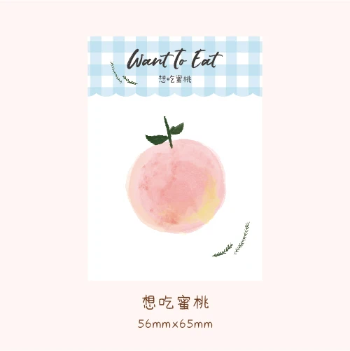 LoveFrom 30 Pcs/set Kawaii Stickers Memo Pads Cute Strawberry Fruit Shape Sticky Note Planner Notes Notepad Decoration Post It - Цвет: Sweet Peach