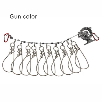 

Kit Fishing Lock Set Portable Stainless Steel Reel Live Fish Lightweight