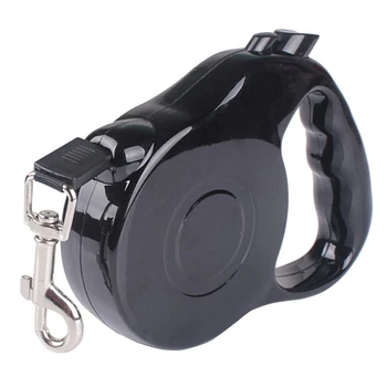 

5M Nylon Retractable Dog Walking Leash with Hand Grip, One Button Brake & Lock for Large Medium Small Dogs