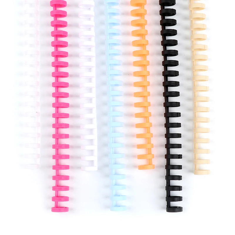 1pcs 30 Hole Loose-leaf Plastic Binding Ring Spring Spiral Rings for 30 Holes Notebook Stationery Office Supplies