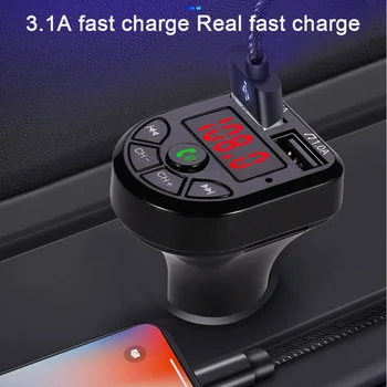 

Car Auto Bluetooth Transmitter Modulator 5.0 FM Handsfree MP3 Player Dual USB Phone Charger Wireless Audio Music Player