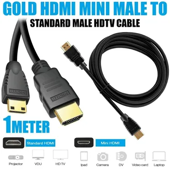 

0.3m HDMI to Mini HDMI Cable Adapter Plug Male-Male Cable Cord 1080P Video Adapter Video Connector for PC Notebook 20JUN 25