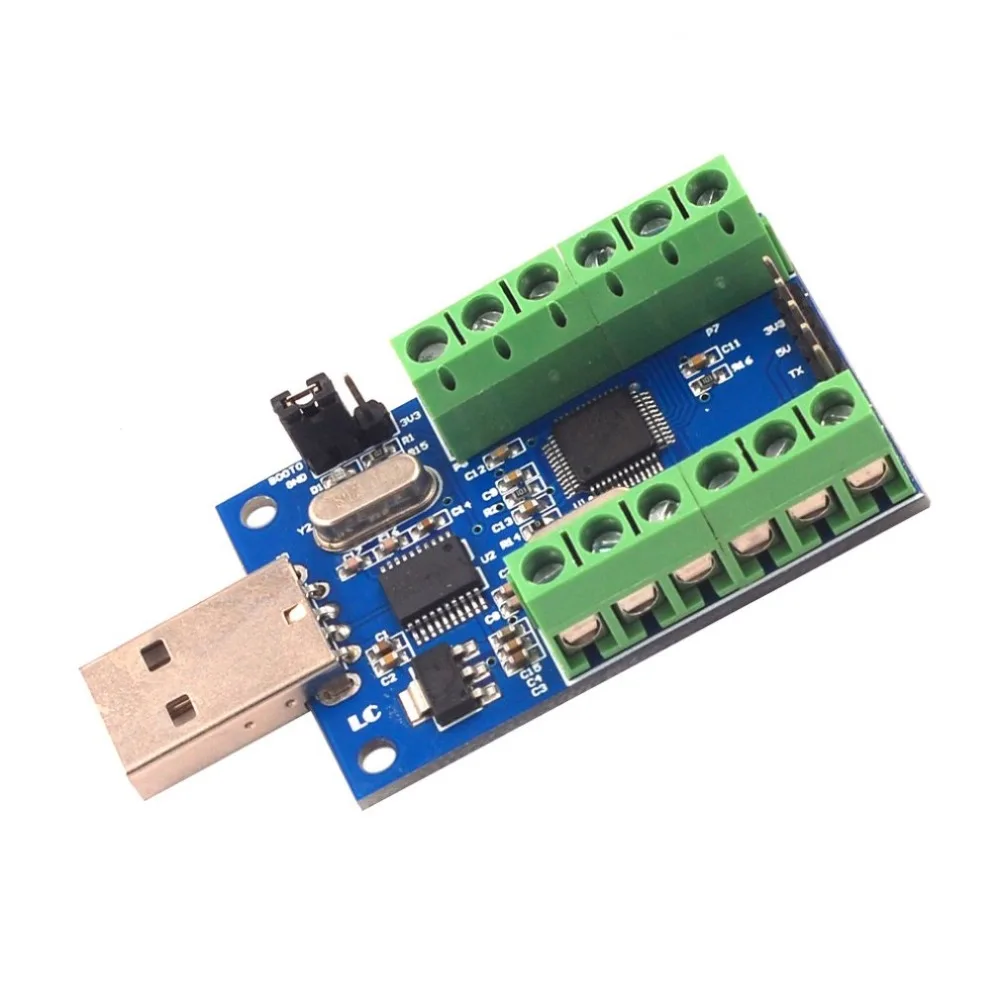 Usb Interface 10 Channels 12 Bit Ad Sampling Data Acquisition Stm32 Uart Communication Adc Module Professional