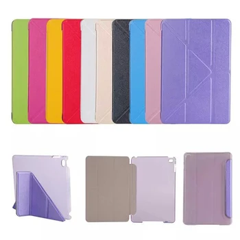 

Suitable for ipad 9.7 10.2 10.5 11 12.9 protective sleeve air silk grain transformer smart sleep mini ultra-thin leather case