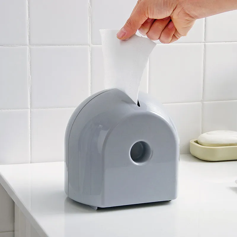 

Plastic Round Tissue Box Roll Paper Canister Napkin Holder Bread Type Container Storage Box Case Funny Toilet Paper 50ZJH56