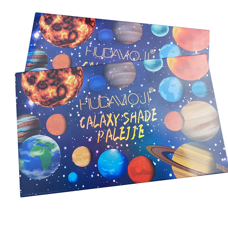 HUDAMOJI planet 18 color eyeshadow highlighter potato texture eyeshadow pallete Long lasting eye shadow makeup pallete TSLM1