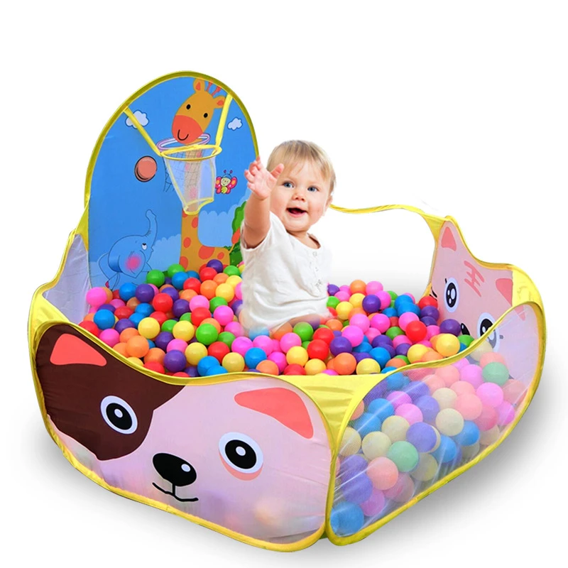 Tente De Jeu Pour Enfants Maison De Jeu Dessin Anime Girafe Lance Balles Piscine Ocean Portable Pliable Cadeau Pour Bebes Aliexpress