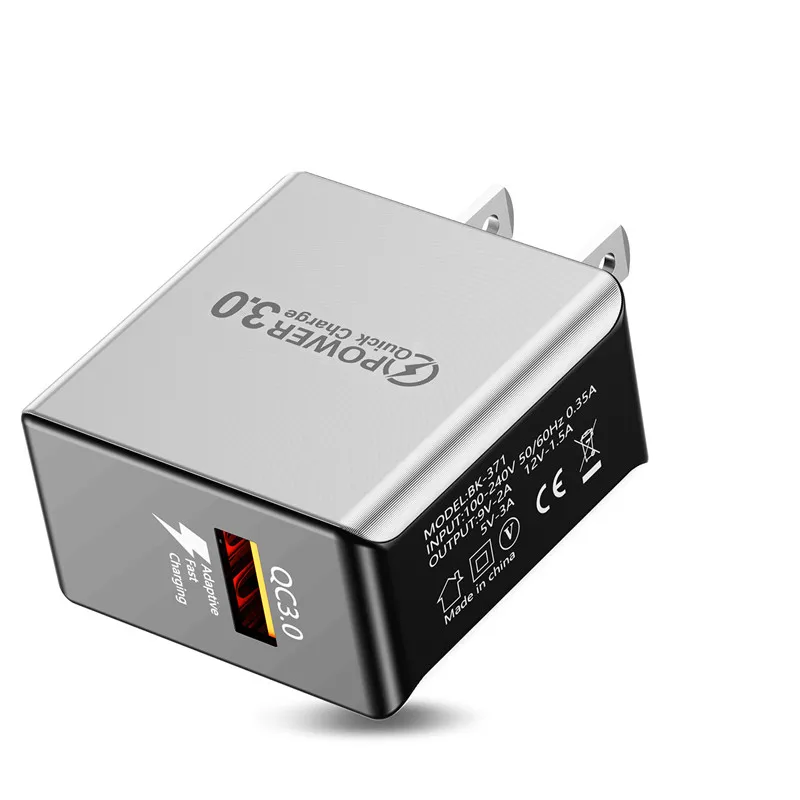 USLION USB быстрое зарядное устройство Быстрая зарядка qc 3,0 EU/US/Plug мобильный телефон настенные зарядные устройства для samsung Apple iphone sony Xiaomi huawei - Тип штекера: White  - US Plug