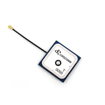 

GPS Beidou Dual Frequency 28dB High Gain 5cm Line Length Active Built-In Ceramic Antenna 25*25*6.5mm